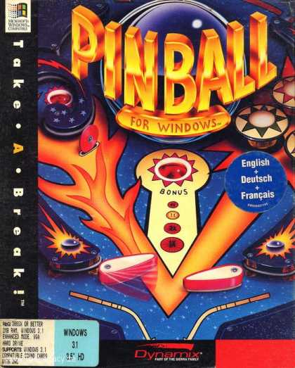 Misc. Games - Take A Break! - Pinball for Windows