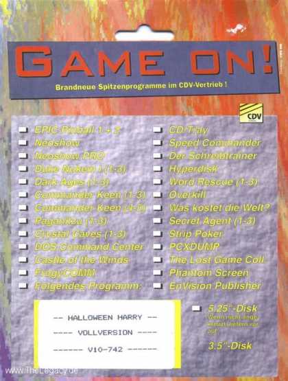 Misc. Games - Halloween Harry