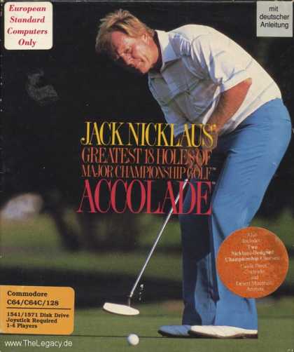 Misc. Games - Jack Nicklaus': Greatest 18 Holes of Major Championship Golf
