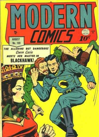 Modern Comics 100 - Crown - Eagle - Queen Laria - Blackhawk - Dagger