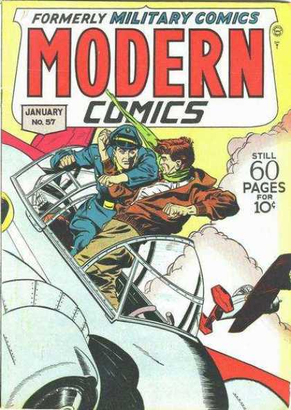 Modern Comics 57 - Good Guy - Bad Guy - Plane Crash - Dog Fight - Mid-air Fight