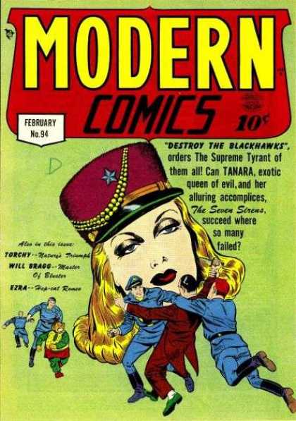 Modern Comics 94 - Man Tackle - Sexy Woman - Brawl - Fight - Fat Midget