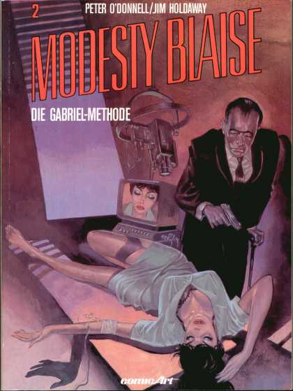 Modesty Blaise 2 - Die Gabriel Methode - Peter Odonnell - Jim Holdaway - Gun - Sexy Girl