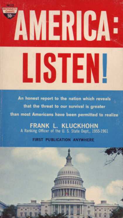 Monarch Books - America - Listen! - Frnak Kluckhohn