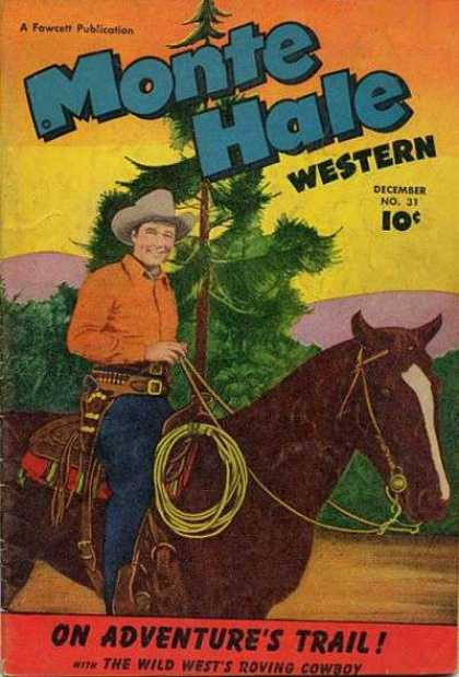 Monte Hale Western 31 - Horse - Reins - Saddle - Holster - Cowboy Hat