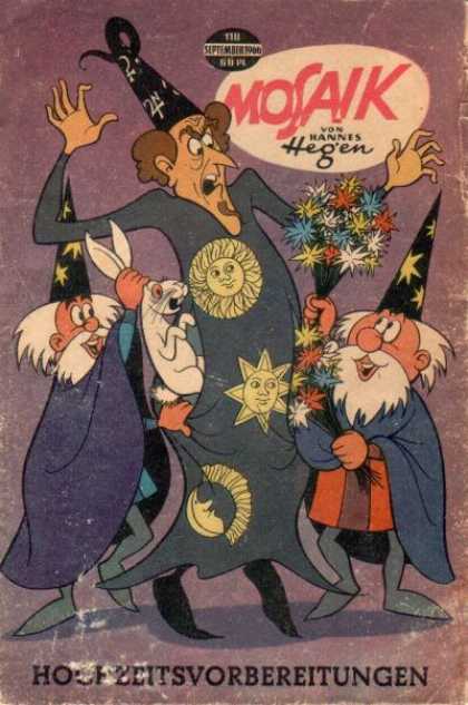 Mosaik 102 - Wizards - Sun - Flowers - Rabbit - Robe