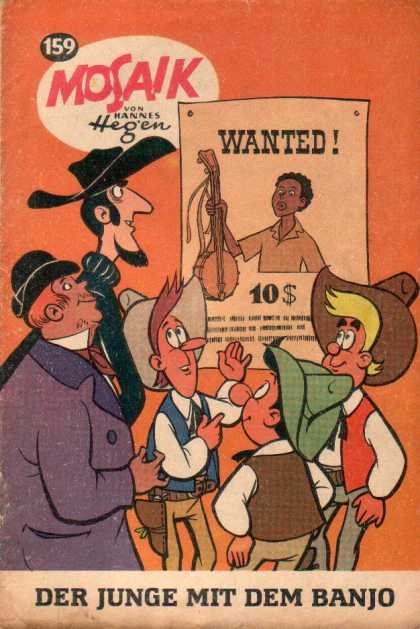 Mosaik 143 - Wanted - Hegen - Vonn Hannes - Poster - Der Jungle Mit Dem Banjo