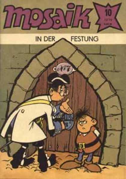 Mosaik 259 - Pirate - Locked Door - Castle - Key In Lock - Angry Little Guy