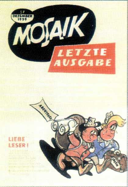 Mosaik 29 - Letzte Ausgabe - Liebe Leser - Men - December 1959 - Case
