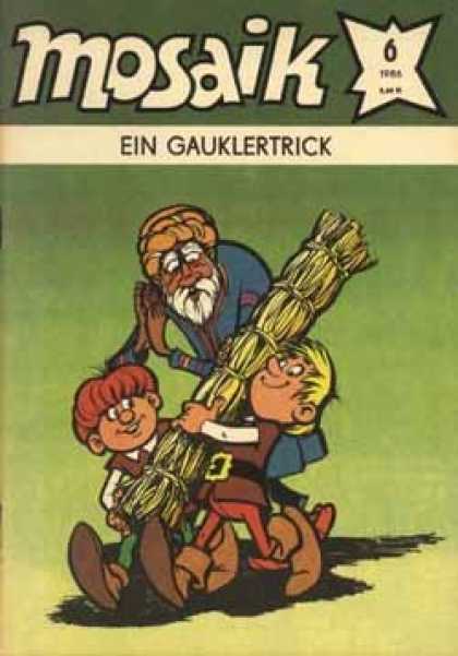 Mosaik 339 - Foreign Comic - Helpful Kids - Straw Sheave - Indian Man - Peasants