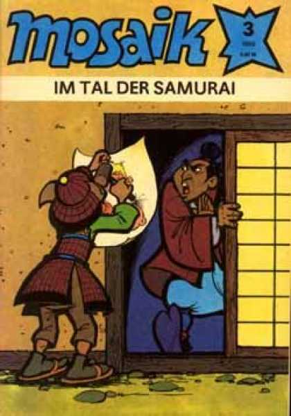 Mosaik 372 - Picture Hanging - Hammer - Door - Sandles - Samurai