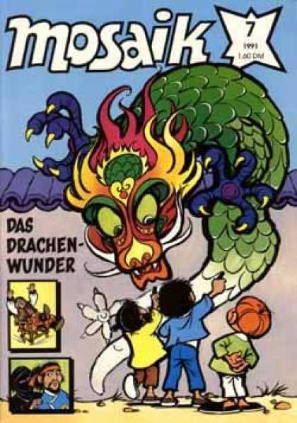 Mosaik 400 - 1991 - Dragon - Das Drachen Wunder - Red Hair - Green Scales