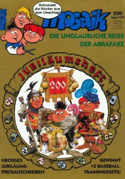 Mosaik 413 - Three Kids - Banner - 200 - Knights - Armor