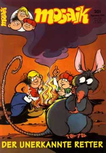 Mosaik 414 - Rat - Camping Fire - Friends - Smoke - Desert