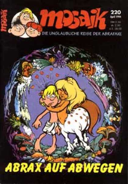 Mosaik 433 - Centaur - Mushrooms - Crystals - Flowers - Hearts