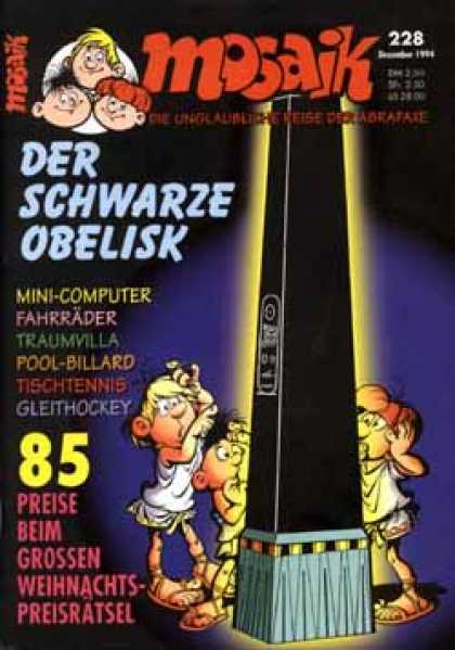 Mosaik 441 - Obelisk - Schwarze - Black - Pool-billard - Fahrrader
