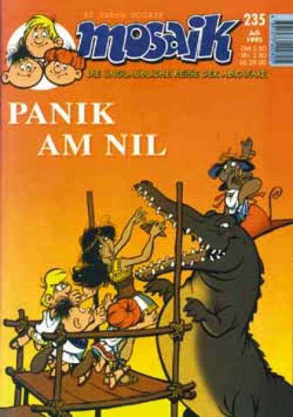 Mosaik 448 - Panik Am Nil - Alligator - Crocodile - Animal - Sacrficing Woman