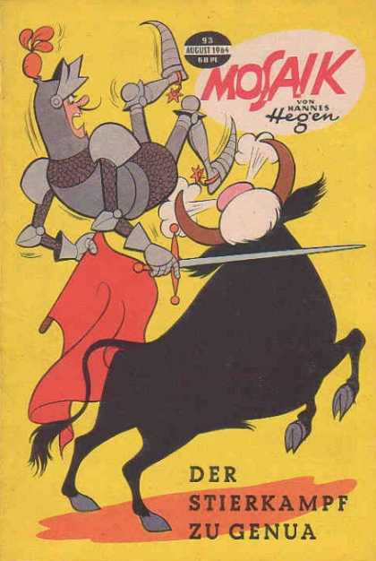 Mosaik 78 - European Comic - Knight - Bullfighting - August 1964 Edition - German