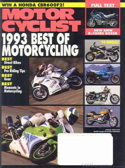 Motor Cyclist - August 1993