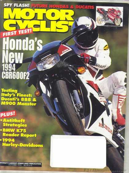 Motor Cyclist - October 1993