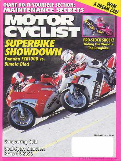 Motor Cyclist - February 1992