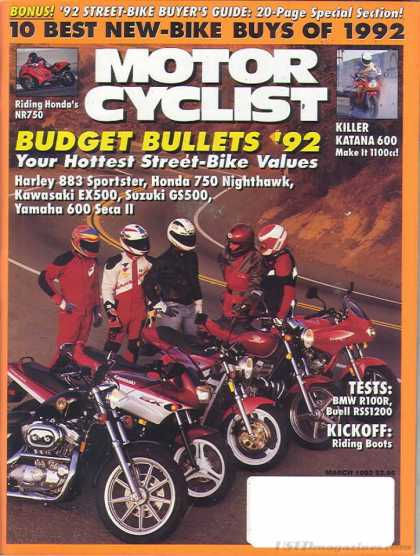 Motor Cyclist - March 1992