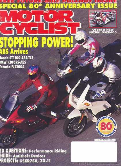 Motor Cyclist - July 1992