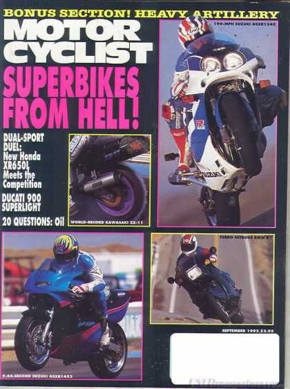 Motor Cyclist - September 1992