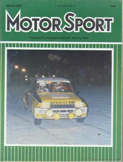Motor Sport - March 1981