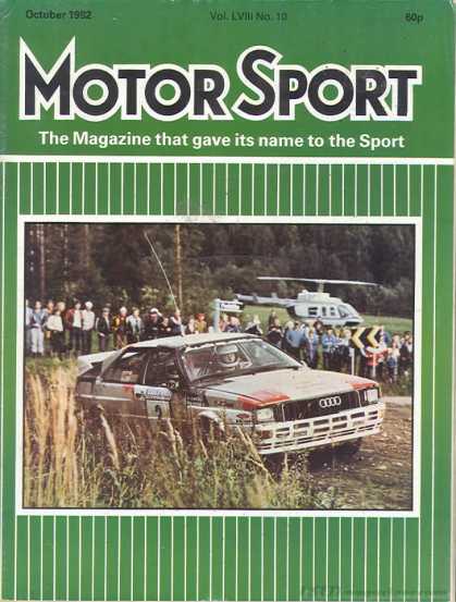 Motor Sport - October 1982