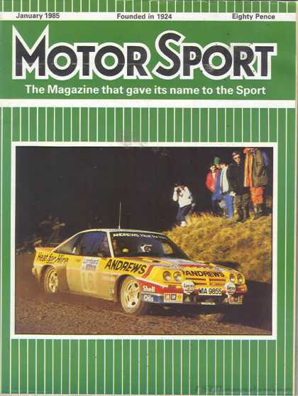 Motor Sport - January 1985