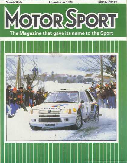 Motor Sport - March 1985