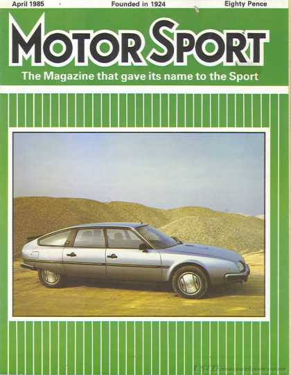 Motor Sport - April 1985