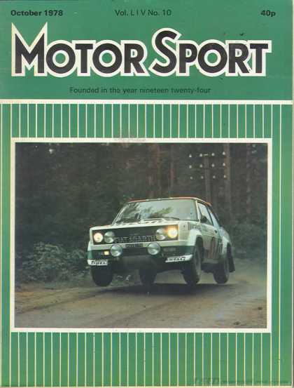 Motor Sport - October 1978