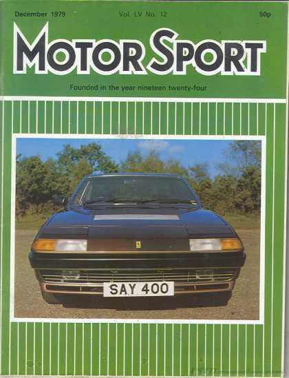 Motor Sport - December 1979