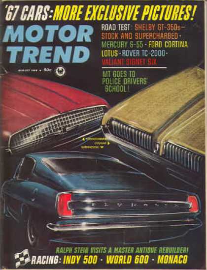 Motor Trend - August 1966