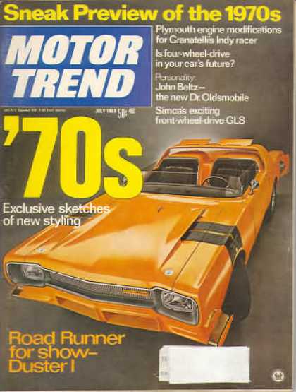 Motor Trend - July 1969