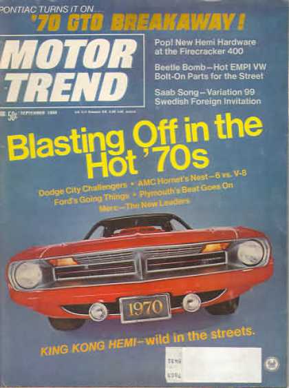 Motor Trend - September 1969