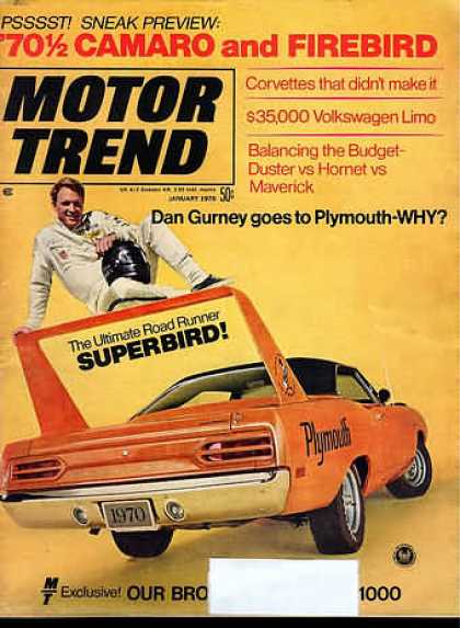 Motor Trend - January 1970