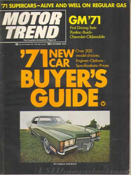 Motor Trend - October 1970