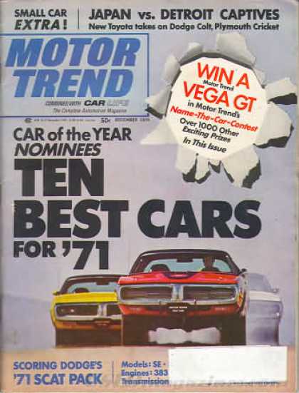 Motor Trend - December 1970