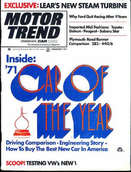 Motor Trend - February 1971