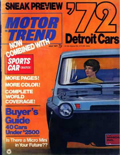 Motor Trend - July 1971