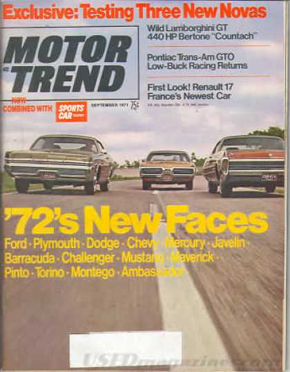 Motor Trend - September 1971