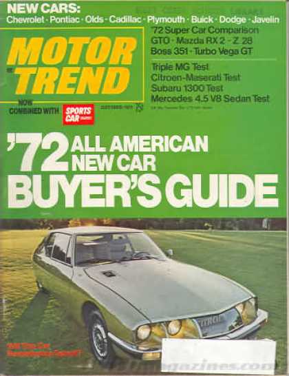 Motor Trend - October 1971