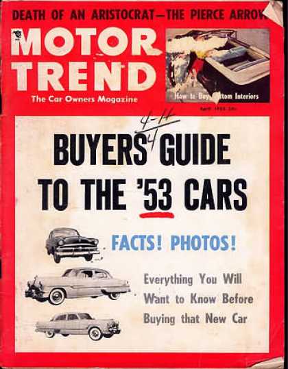Motor Trend - April 1953