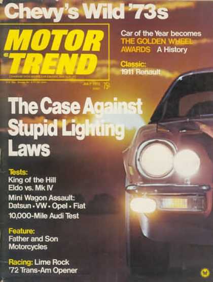 Motor Trend - July 1972