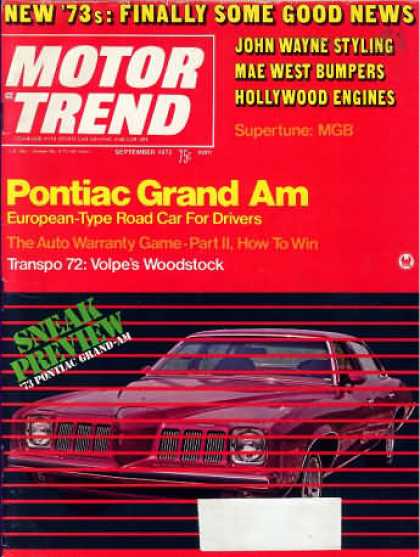 Motor Trend - September 1972