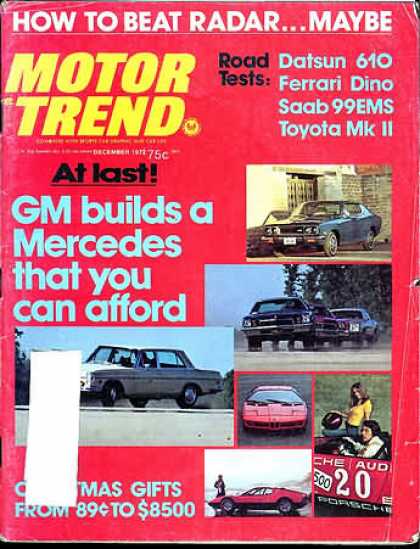 Motor Trend - December 1972