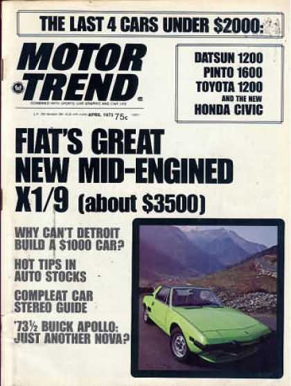 Motor Trend - April 1973